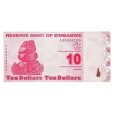 P94 Zimbabwe - 10 Dollar Year 2009